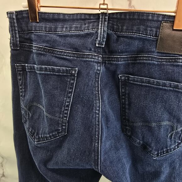 Mavi Jeans Mens 30 X 30 Jake Slim Leg Dark Wash Denim Blue Skinny - Picture 7 of 13